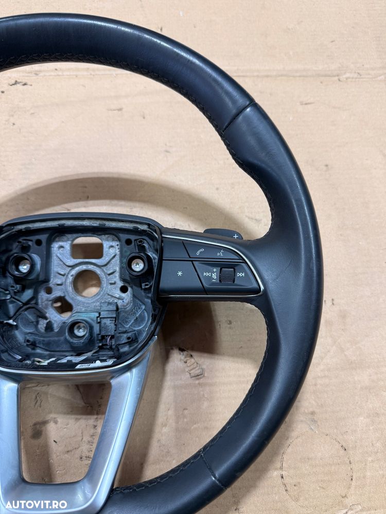 Volan piele cu comenzi si padele AUDI A4 B9, A5, Q5 FY an 2019 cu uzura minima cod 4M8419689 - 3