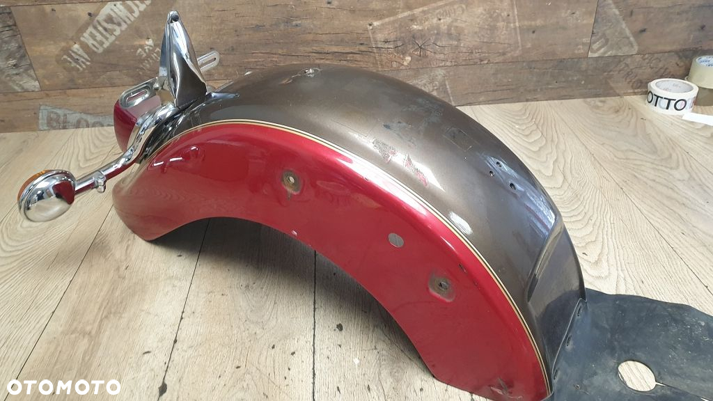Błotnik tył lampa listwa chrom kierunkowskazy Yamaha XVS650 Drag Star Classic - 4