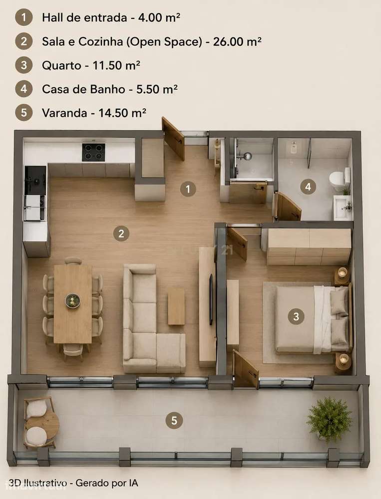 Apartamento de Luxo em Tavarede, Figueira da Foz - Grande imagem: 5/5