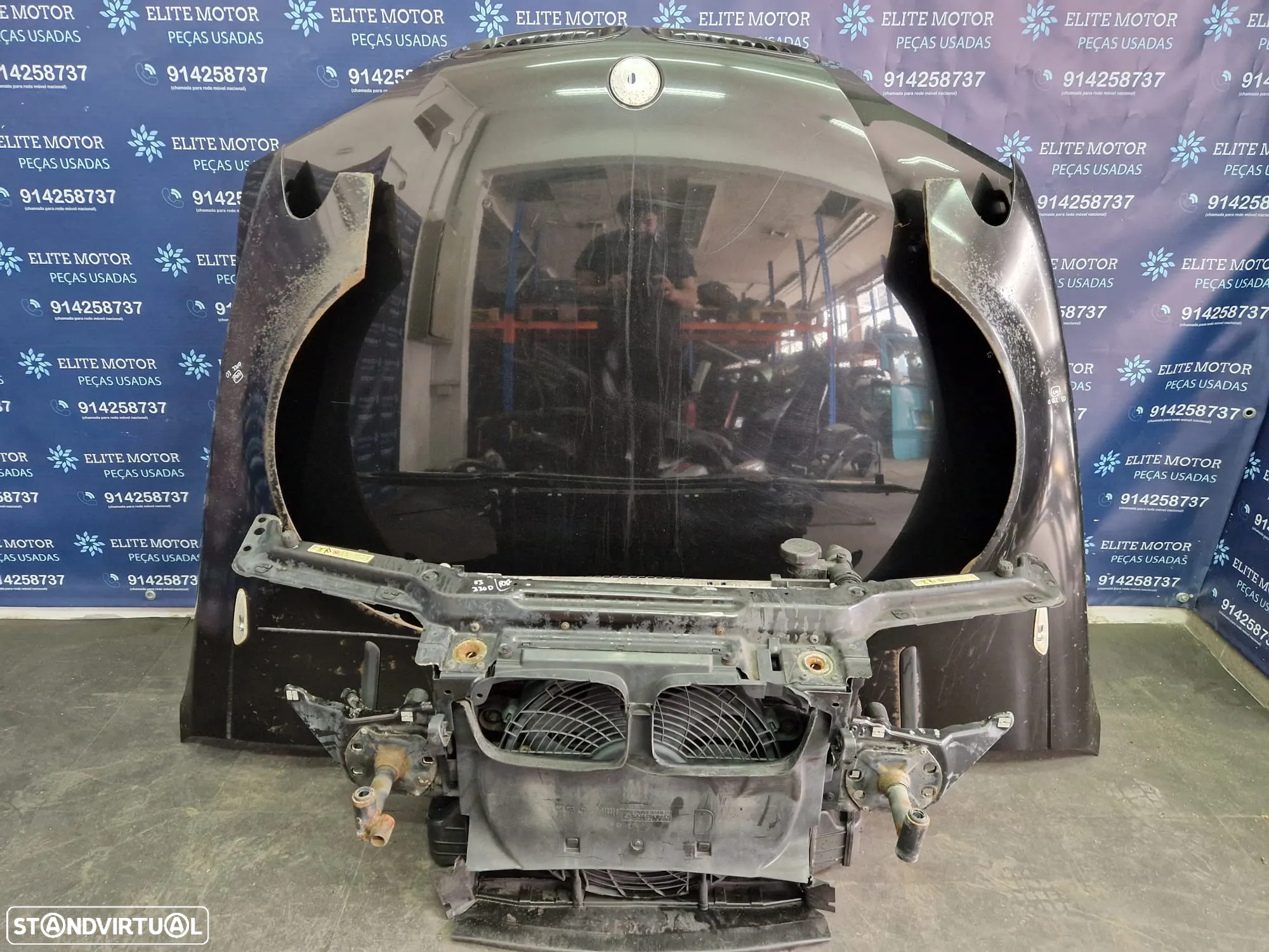 Frente completa usada BMW 330D E46 PACK M FASE 2 XENON parachoques capot oticas guardalamas - 5
