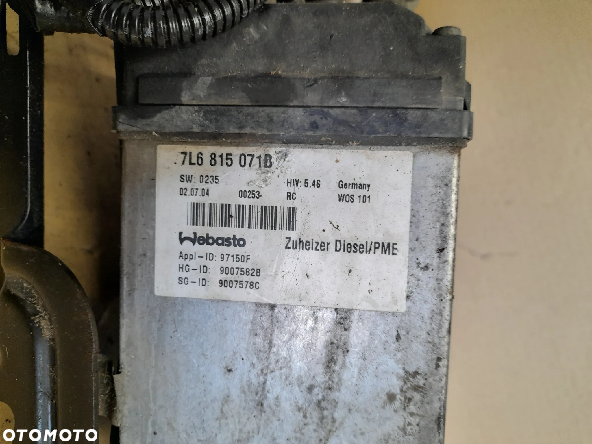 vw touareg webasto ogrzewanie postojowe 7L6815071B - 4
