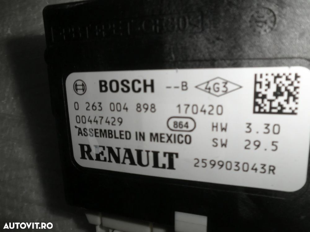 Modul senzori parcare Renault Espace V 2017 259903043R 0263004898 - 3