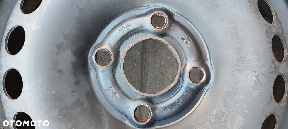 FELGI STALOWE 4x100 5Jx14 CALI ET38 OPEL KARL CHEVROLET SPARK 4 SZTUKI KOMPLET - 6