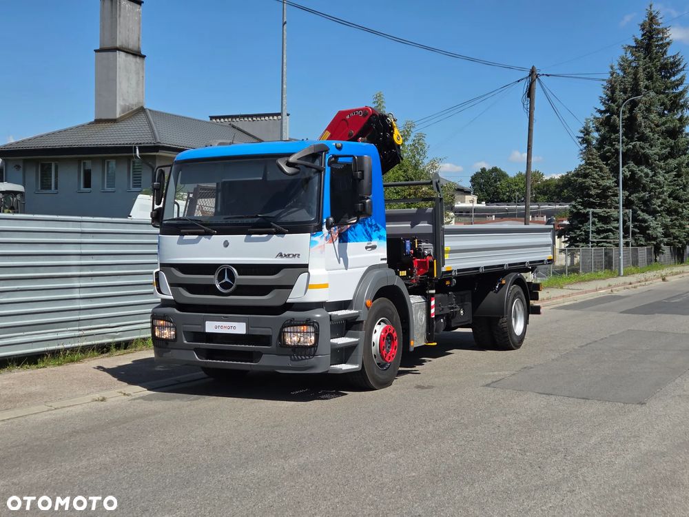 Mercedes-Benz AXOR 1824 // HDS HMF 1420-K3 3 WYSUWY + PILOT // NOWY KIPER // ŻURAW DŹWIG CRANE KRAN - 23