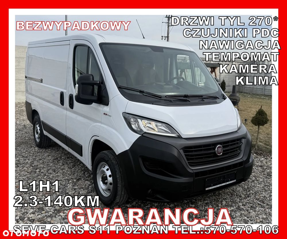 Fiat DUCATO L1H1 GWARANCJA klima 2.3jtd navi, kamera, tempomat czujniki pdc - 2