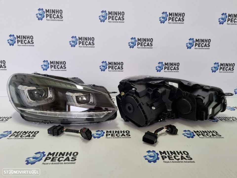 Faróis Golf 6 3D LED DRL U - 7