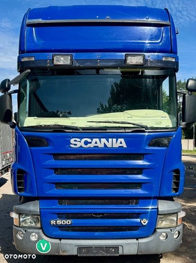 Scania R500 V8 TOPLINE MANUAL RETARDER KLIMA WEBASTO LODÓWKA 2xALUTANK 995000km EURO 5 2008 ŁADNA