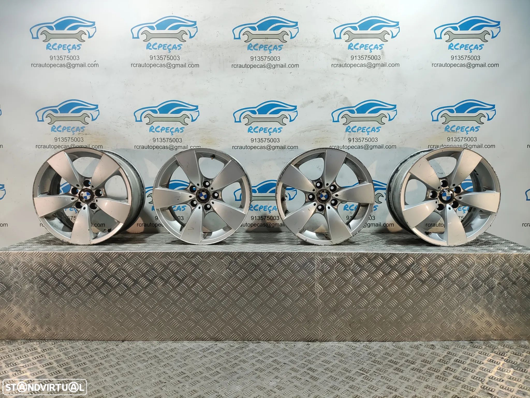 - Conjunto Jantes 17 Originais BMW Serie 5 E60 E61 7,5J ET20 5x120 - 1
