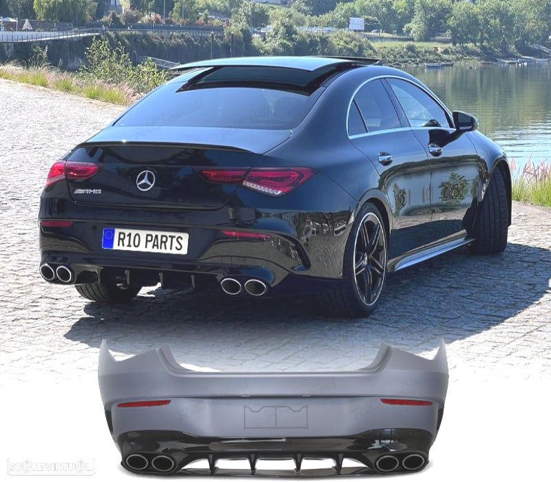 PARA-CHOQUES TRASEIRO MERCEDES CLA W118 LOOK AMG CLA45S 19-23 - 1