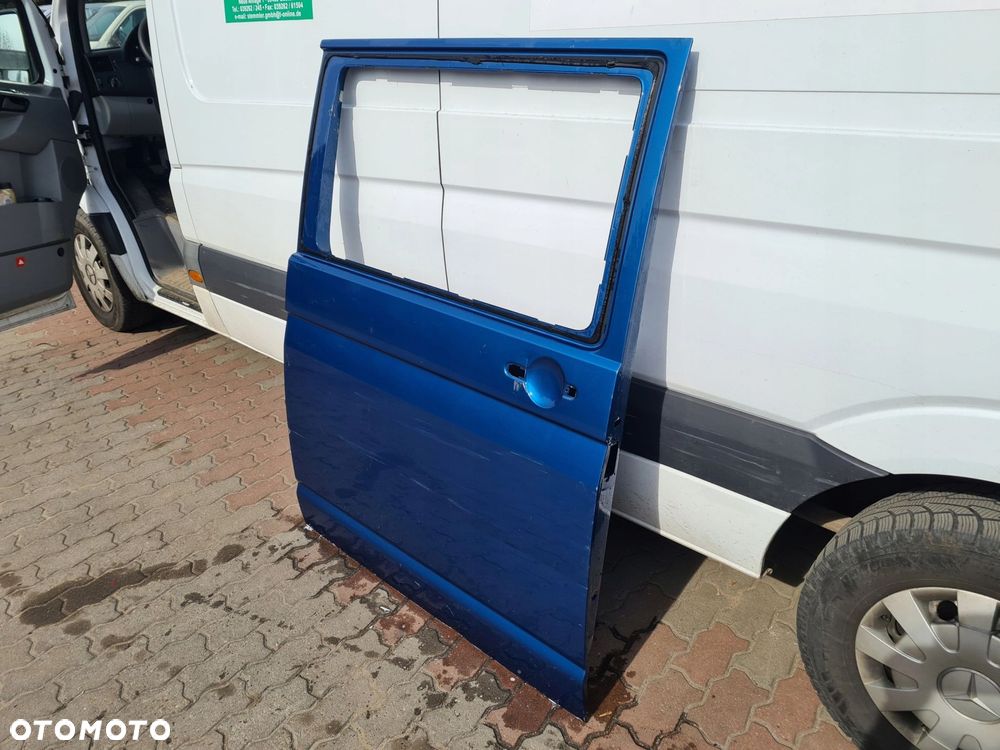VW T5 drzwi przesuwne prawe niebieski - 4