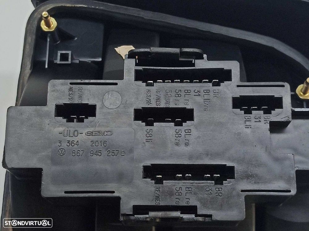 FAROLIM TRASEIRO ESQUERDO VOLKSWAGEN POLO (801/803) CL COUPE - 5