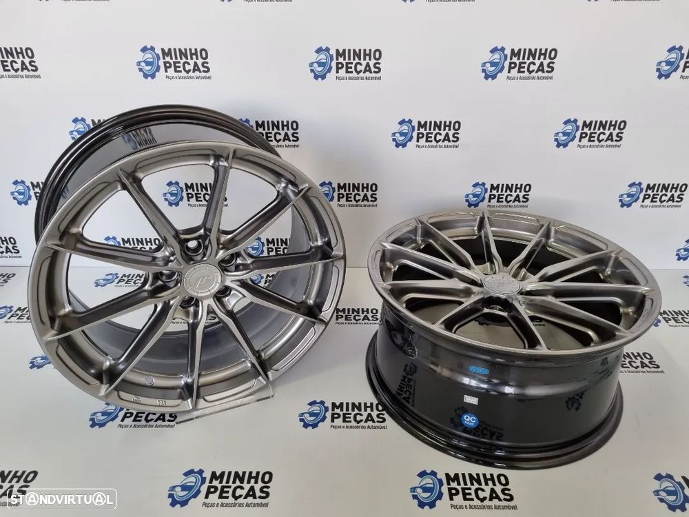 Jantes Japan Racing (JR37) em 17 (5x100) Hyper Black - 4