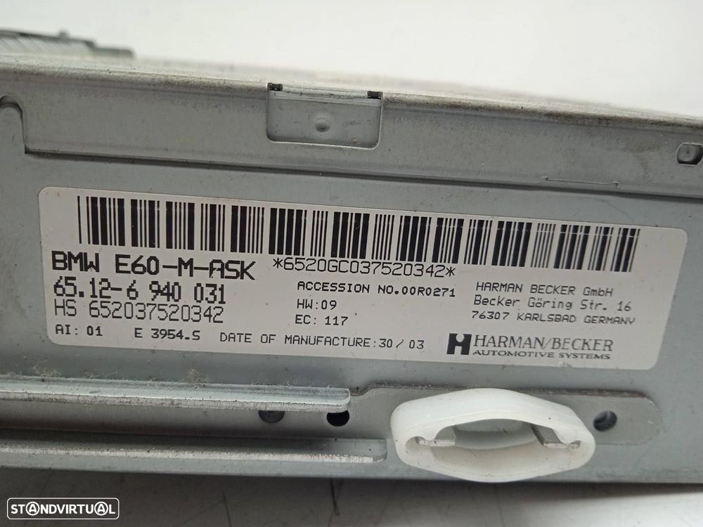 SISTEMA AUDIO / RADIO CD BMW 5 2003 - 2