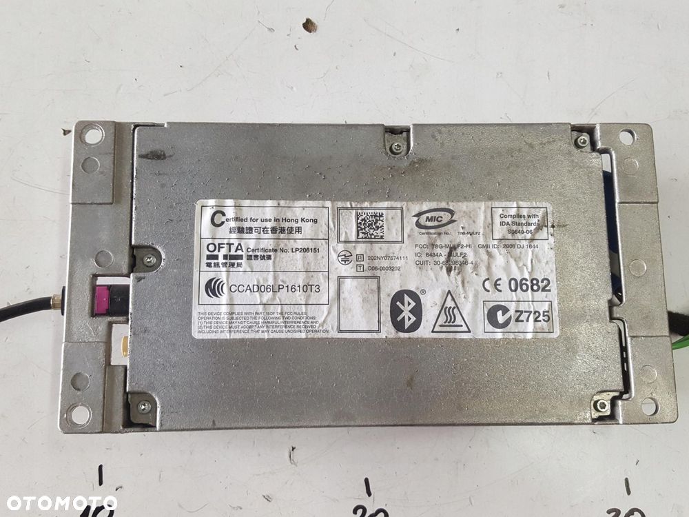 BMW X5 E70 MODUŁ STEROWNIK BLUETOOTH 9187625 - 2