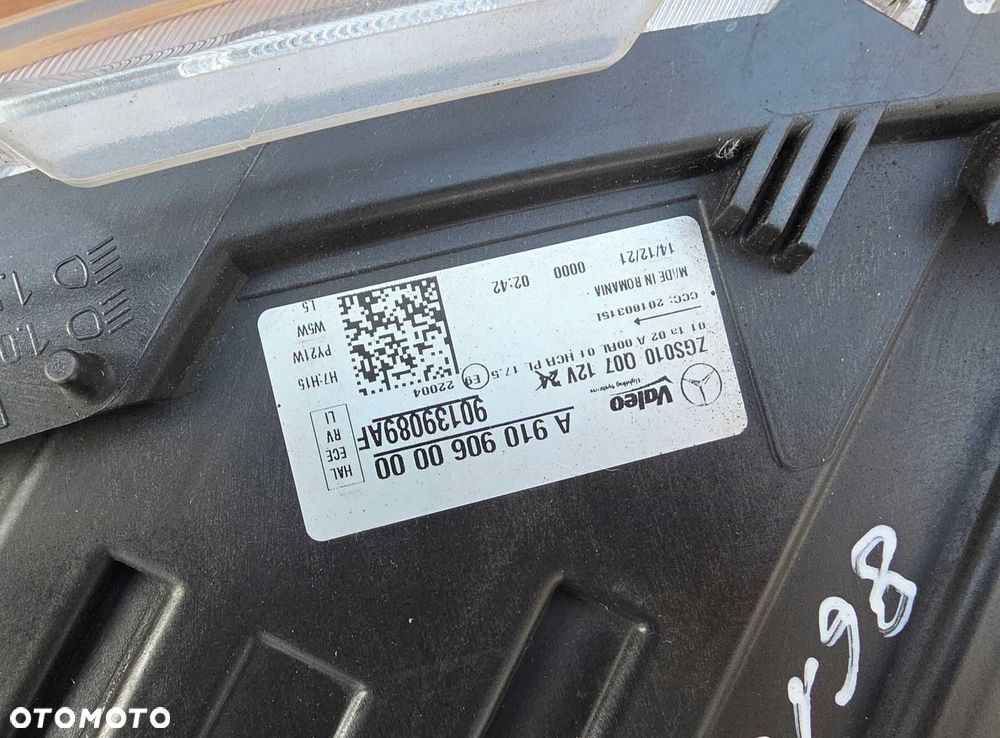 Reflektor lampa Przód lewy lewa przednia Mercedes Sprinter W907 W910 - 3