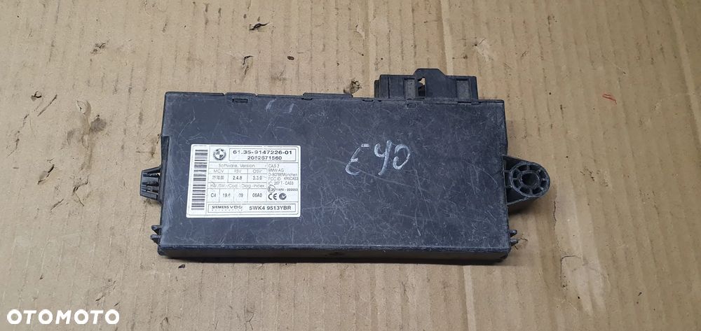 Moduł sterownik komfortu CAS BMW 3 E90 9147226 - 1