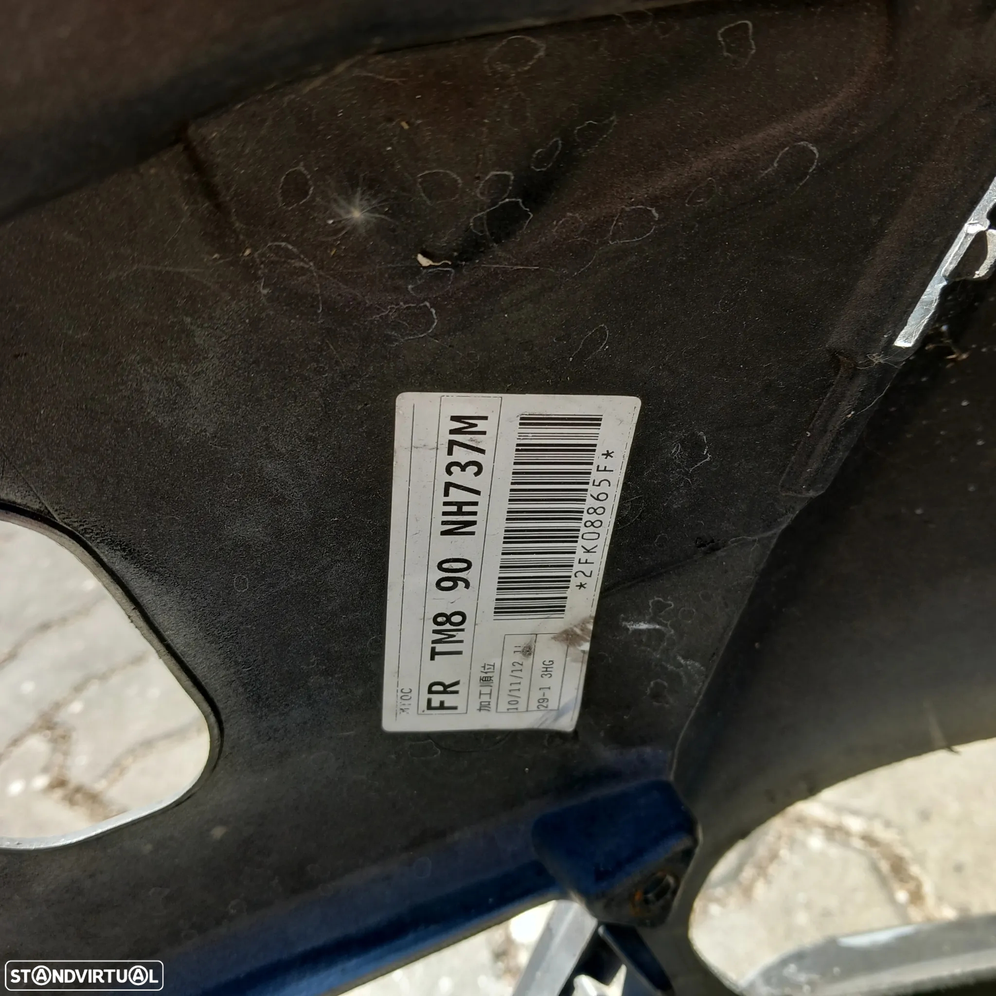 Para choques frente honda insight fr tm8 90 nh737m - 5