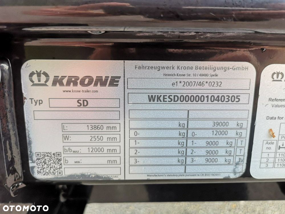 Krone Firana Standard Oś Posnoszona Paleciara Jak Fabrycznie Nowa! - 24