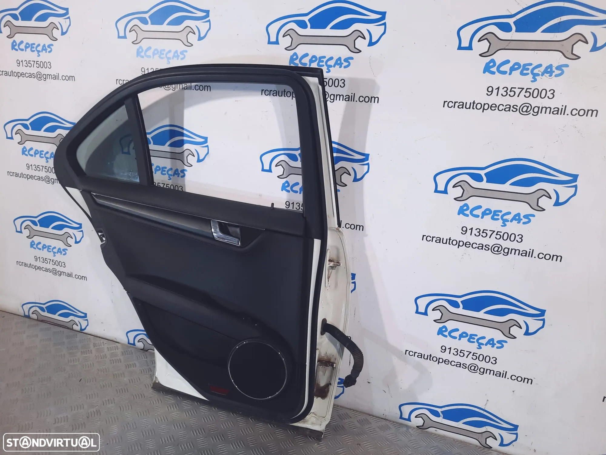 .PORTA TRASEIRA TRÁS ESQUERDA MERCEDES-BENZ C CLASS W204 SEDAN CARRO A2047300105 2047300105 QUARTELAS MOTOR PUXADOR VIDRO - 3
