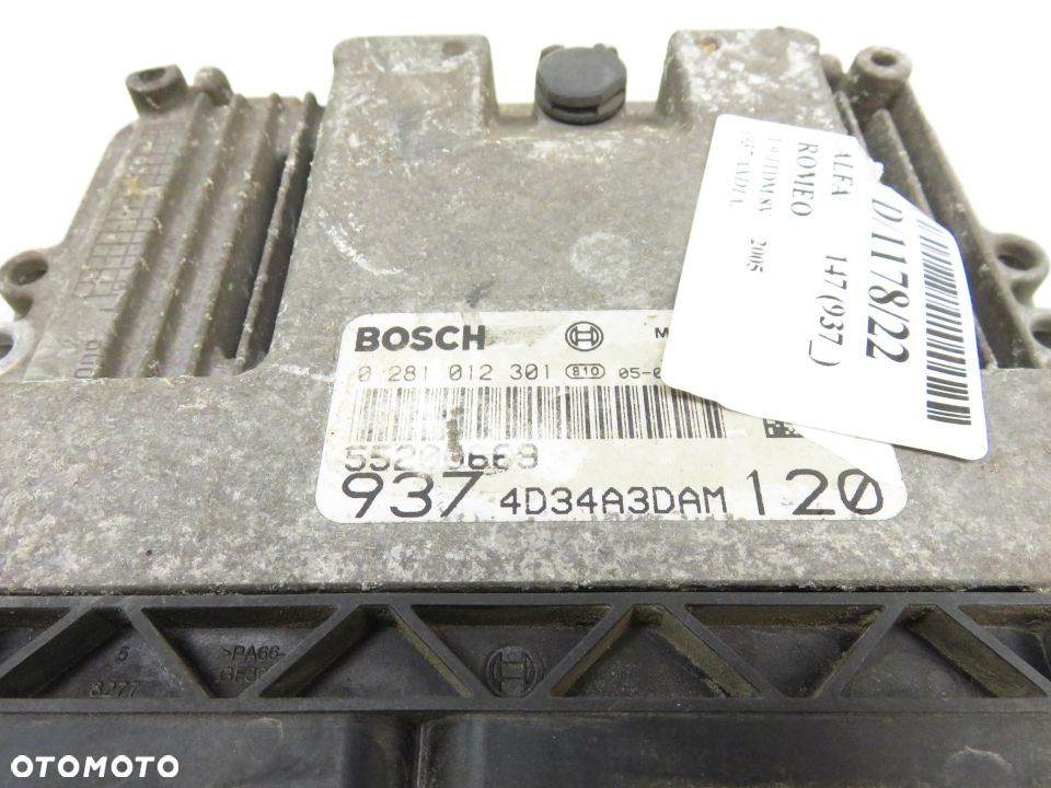 STEROWNIK ALFA ROMEO 147 1.9 JTDM 0281012301 - 2