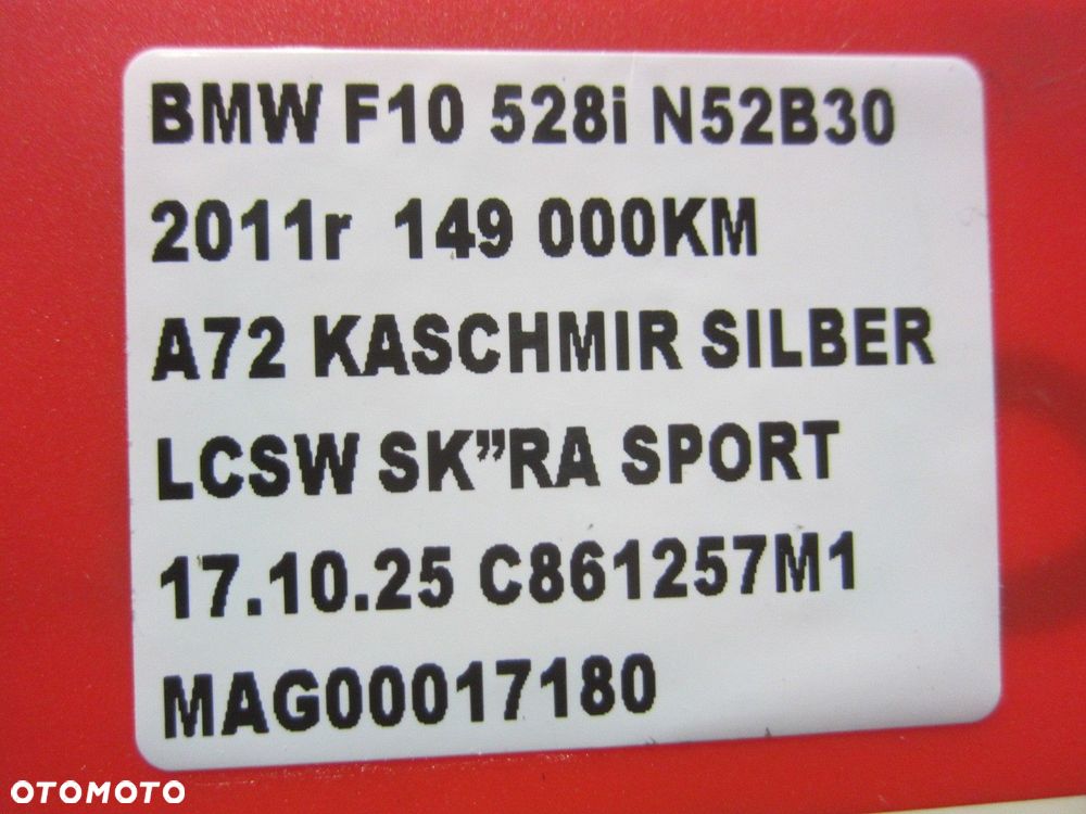 BMW F10 F06 F11 ZWROTNICA LEWA PRZEDNIA PRZÓD LEWY 31216775769 31214082759 - 16