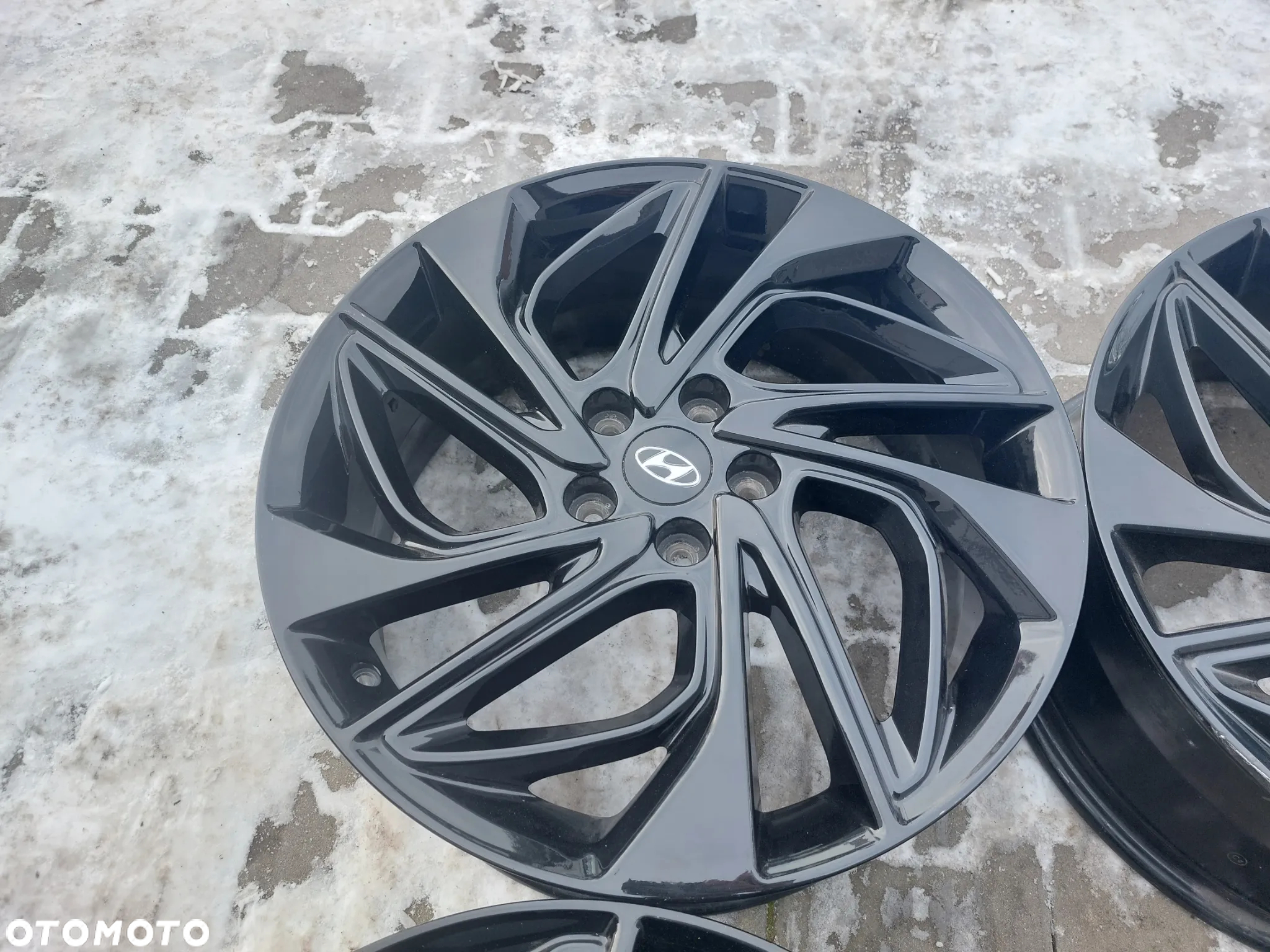 HYUNDAI TUCSON III SANTA FE III KONA IX35 FELGI ALUMINIOWE R19 7.5J ET53 5X114.3 N-LINE ORYGINAŁ PROSTE JAK NOWE - 5