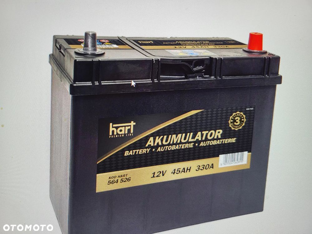 AKUMULATOR 45AH 330A 238X129X227/P+/PREM cienka klema - 1