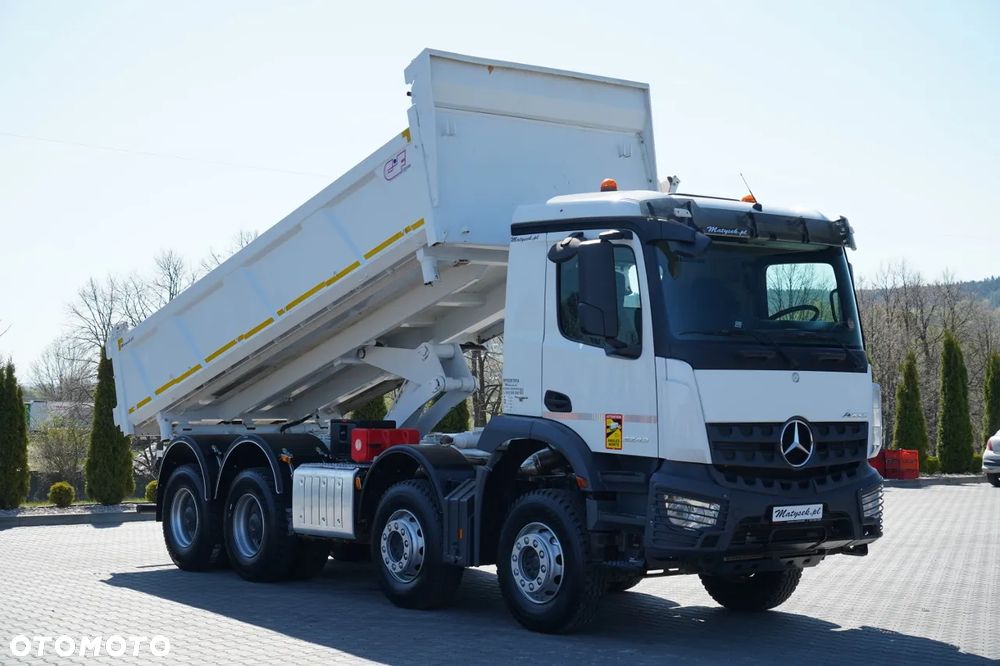 Mercedes-Benz AROCS 3243 / 8x4 / WYWROTKA DWUSTRONNA 6.1 M / HYDROBURTA / BORDMATIC / AUTOMAT / OPONY 100% / EURO 6 / - 8