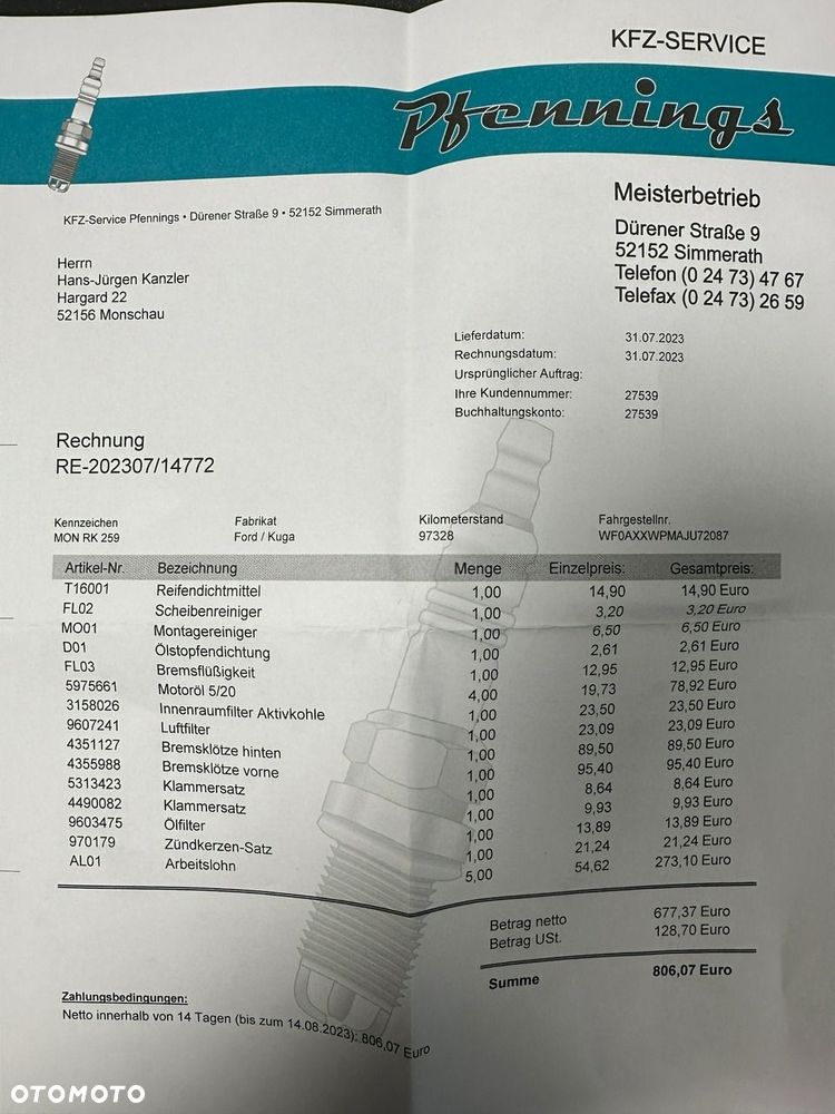 Ford Kuga 1.5 EcoBoost 2x4 Trend - 34