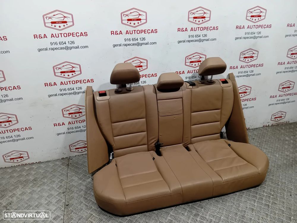 Conjunto de Bancos Elétricos Mercedes Class C W204 Sedan em Pele Original - 6