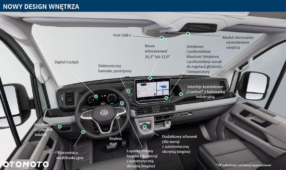 Volkswagen Crafter 50 KONTENER+WINDA Poj. Kabina na bliźniaku DMC=3.5t, 2.0BiTDI 163KM, 4490 mm - 14