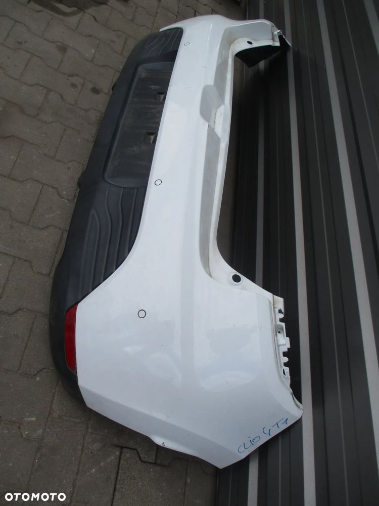 RENAULT CLIO IV 4 2012-2016 ZDERZAK TYLNY 4xPDC DV369 BIAŁY - 3