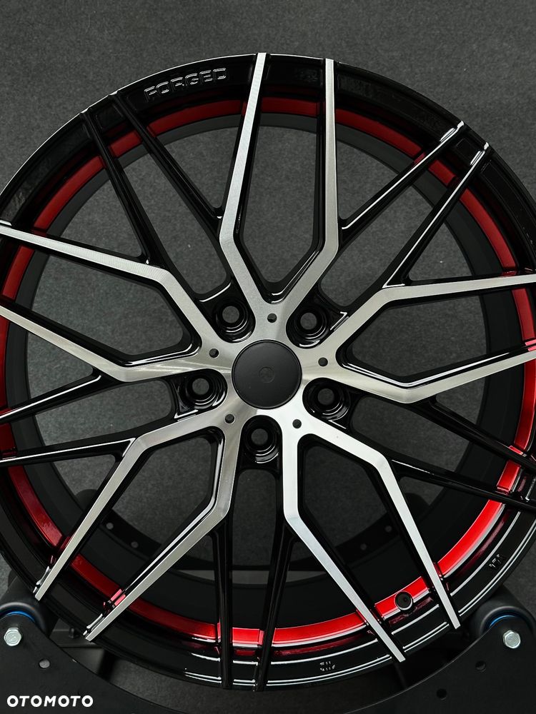 NOWE felgi 19 BMW CZARNY POŁYSK polerowany front czerwone wstawki  Candy RED 5x120 8.5j ET35 F10 Z3 Z4 E46 X1 X3 E83 F25 X5 E90 F30 F32 F34 GT F01 F12 F20 E87 F22 E60 xDrive  alufelgi - 2