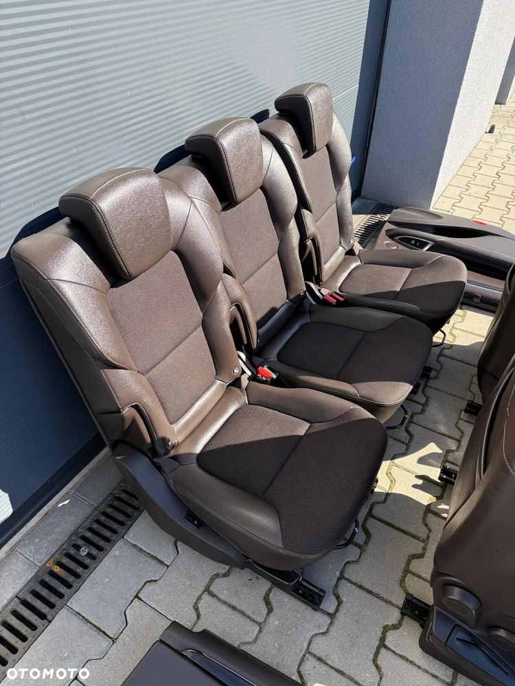 RENAULT ESPACE V KOMPLET FOTELI 5 OSÓB BRĄZOWA PÓŁSKÓRA GRZANE PRZÓD TYŁ - 8