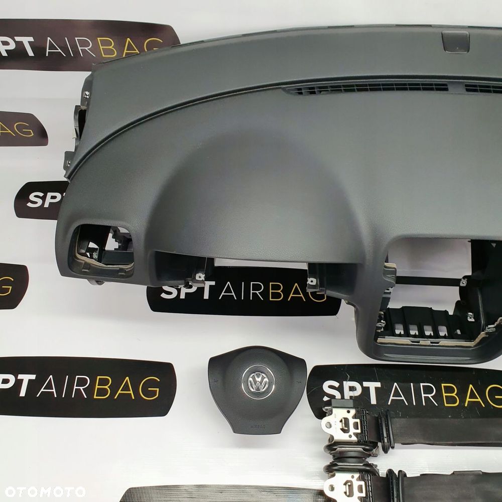 VW SCIROCCO EOS DESKA ROZDZIELCZA KONSOLA KOKPIT PULPIT PODUSZKI AIRBAG AIR BAG PASY KIT SET - 2