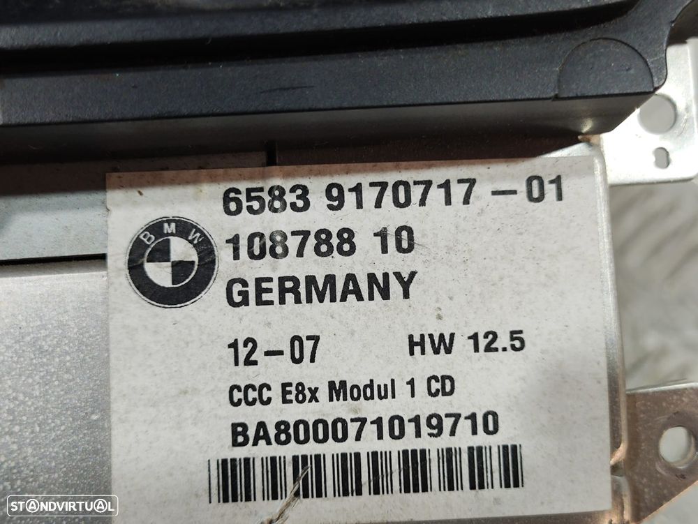 Auto Radio com Sistema de Navegação Leitor de DVD CD BMW Série 1 E81 E87 E88 Original - 9