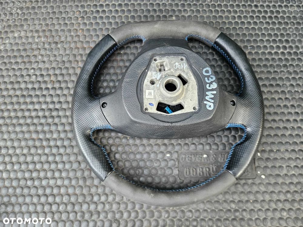 Kierownica Ścięta Trzy 3 Ramienna Pikowana Skóra Ancantara Multifunkcja Sterowanie AirBag Poduszka BMW 5 F10 F11 - 36