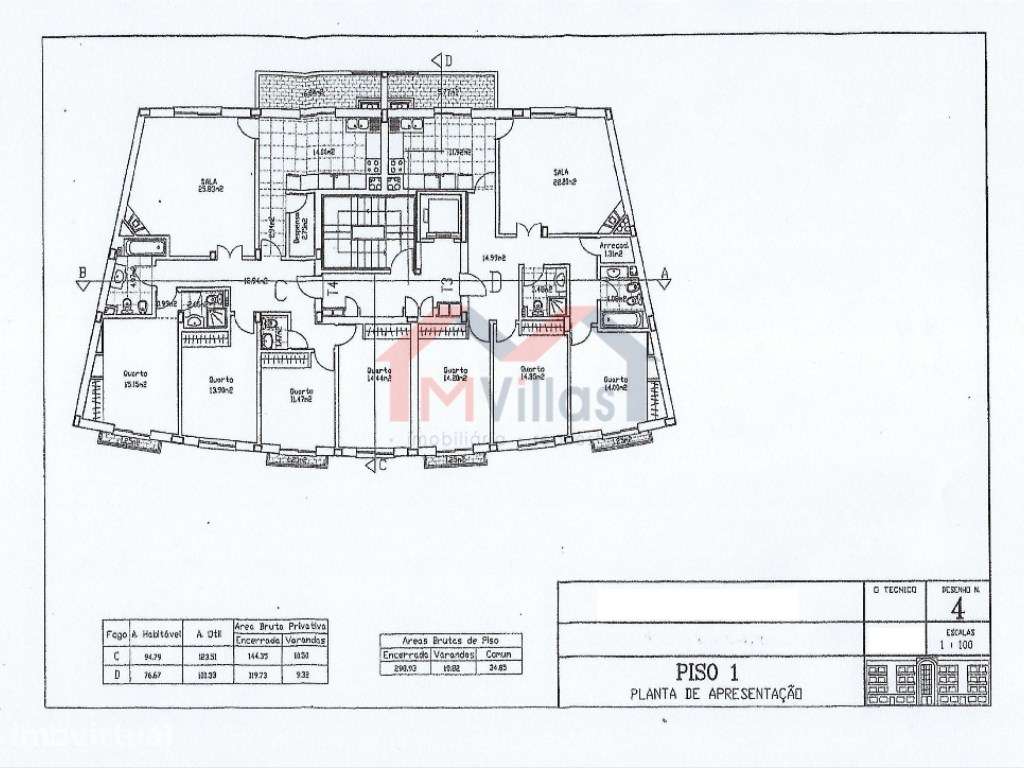 Terreno para construção de bloco de apartamentos no centro - Almancil - Grande imagem: 3/3