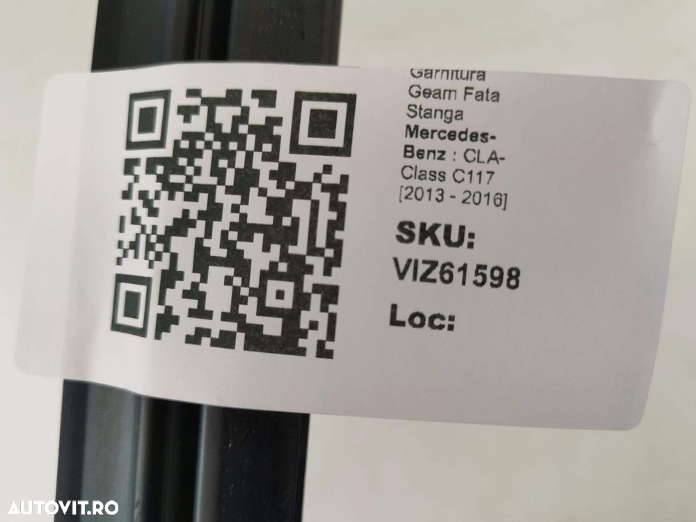 Garnitura Geam Fata Stanga Mercedes-Benz  CLA-Class C117 [2013 - 2016] - 8