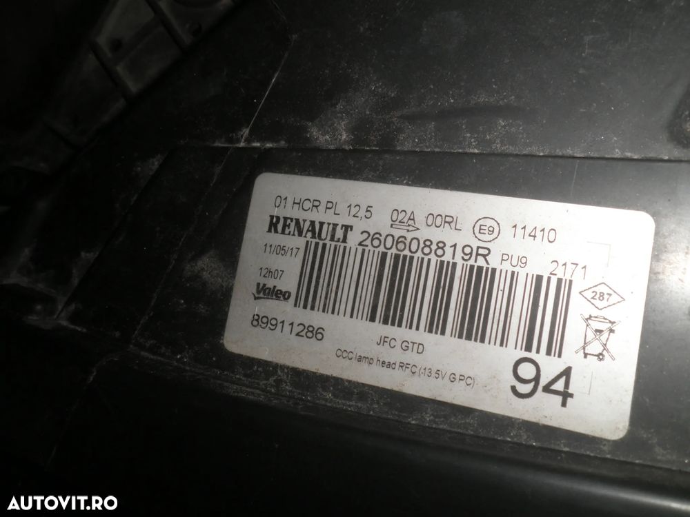 Far stanga / dreapta LED Renault Espace V 2017 260608819R 260108934R - 3