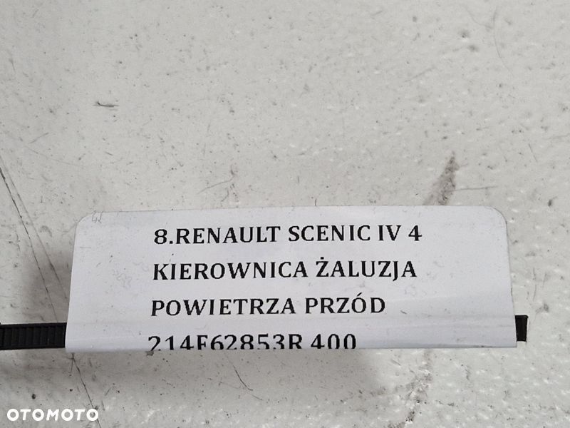 RENAULT SCENIC IV 4 KIEROWNICA ŻALUZJA  POWIETRZA PRZÓD 214F62853R - 12