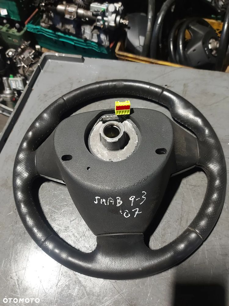 SAAB 9-3 '07R KIEROWNICA MULTIFUNKCJA AIRBAG SKÓRA - 2