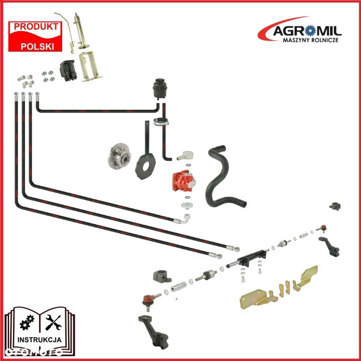 Wspomaganie C- 330 siłownik wysuwany na dwie strony rozrząd oś płaska siłownik dwustronny - 1