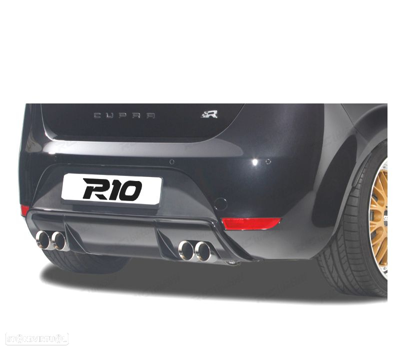 DIFUSOR SEAT LEON 2 05-12 FR CUPRA SAÍDA ESCAPE DUPLA - 2