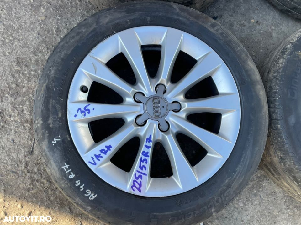 Jante aliaj AUDI A6 C7 4G cu cauciucuri vara 225/55R17 - 2