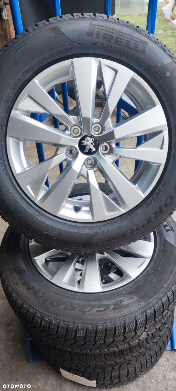 PEUGEOT 3008 II KOŁA ALUMINIOWE 7Jx17 ET42 9809687177 NOWE ZIMOWE PIRELLI - 1