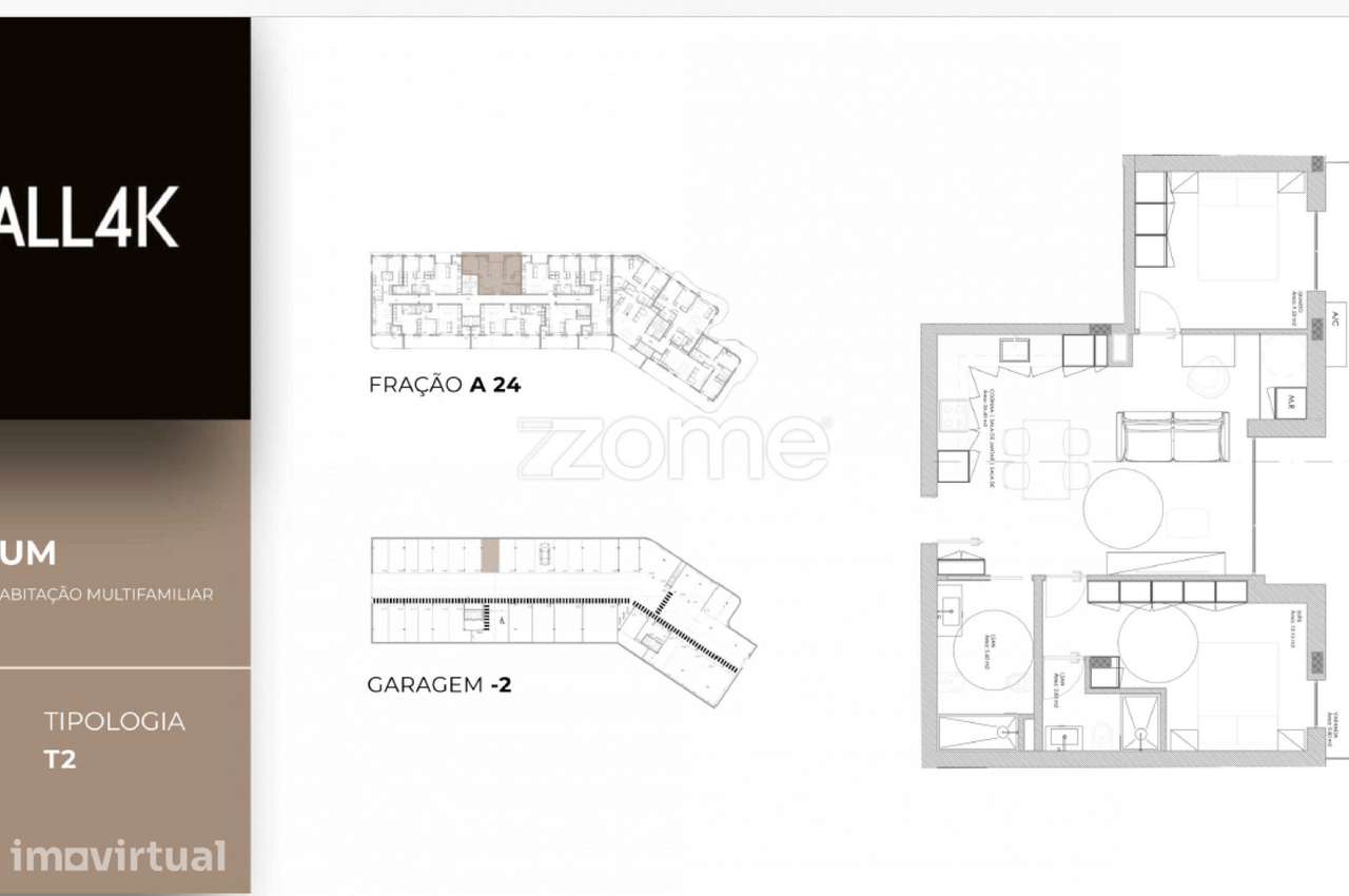 Apartamento T2 em construção em Oliveira do Douro, Vila Nova de Gai... - Grande imagem: 2/15
