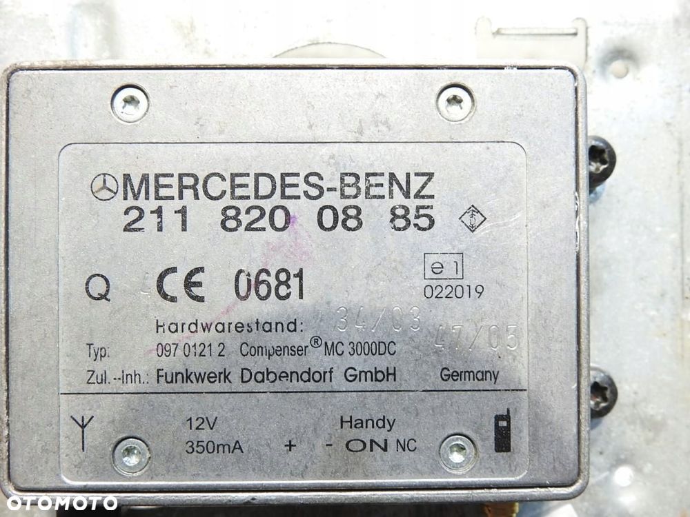 WZMACNIACZ ANTENY MERCEDES R W251 2118200885 - 5