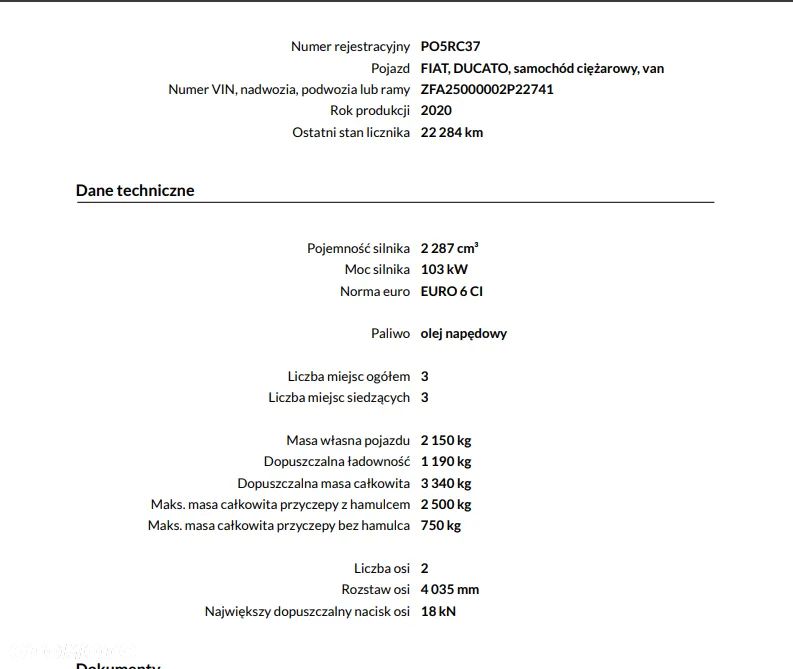 Fiat DUCATO 2,3 I.wł salon Polska tylko 25 tys km vat-1 - 22