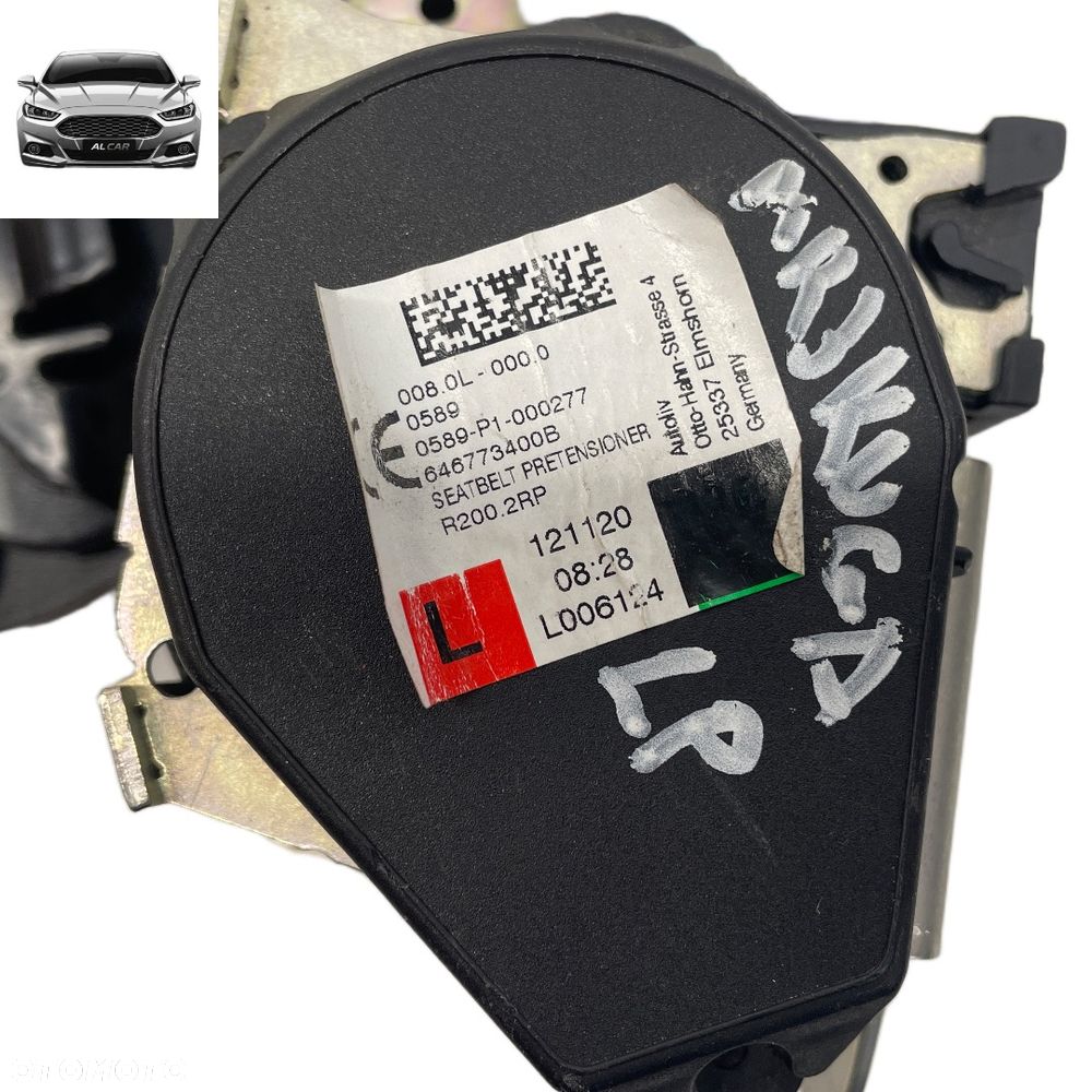 PAS BEZPIECZEŃSTWA LEWY PRZÓD FORD KUGA MK3 LV4B-S61295-BDW - 3